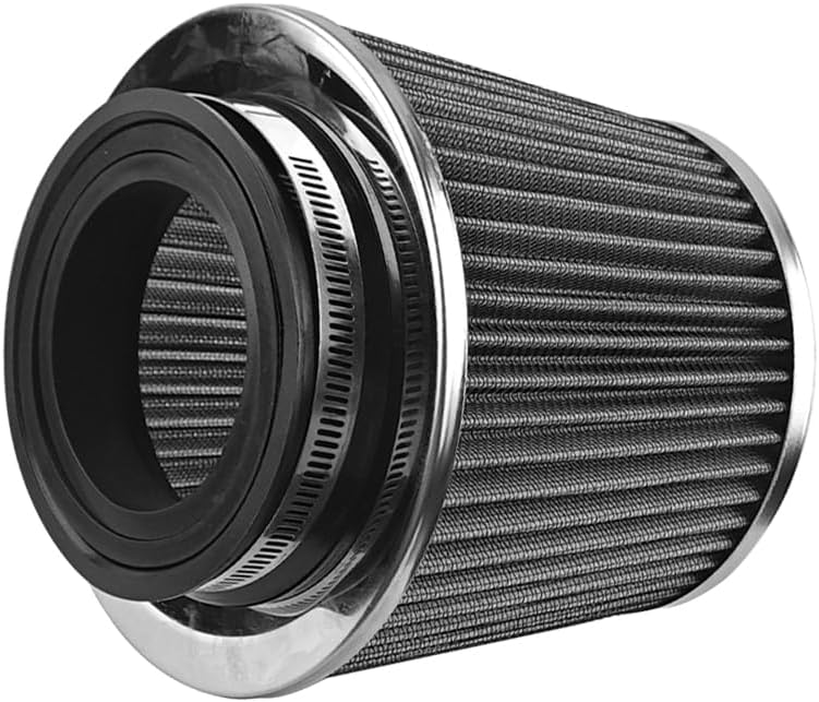 Clamp-On Air Intake Filter (Silver)